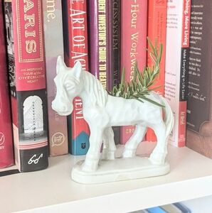 Vintage Ceramic Horse Planter/Vase - Made in Japan